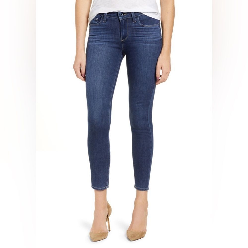 Paige Verdugo Crop Skinny Jeans Dark Wash Size 24